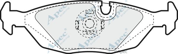 APEC BRAKING Комплект тормозных колодок, дисковый тормоз PAD404